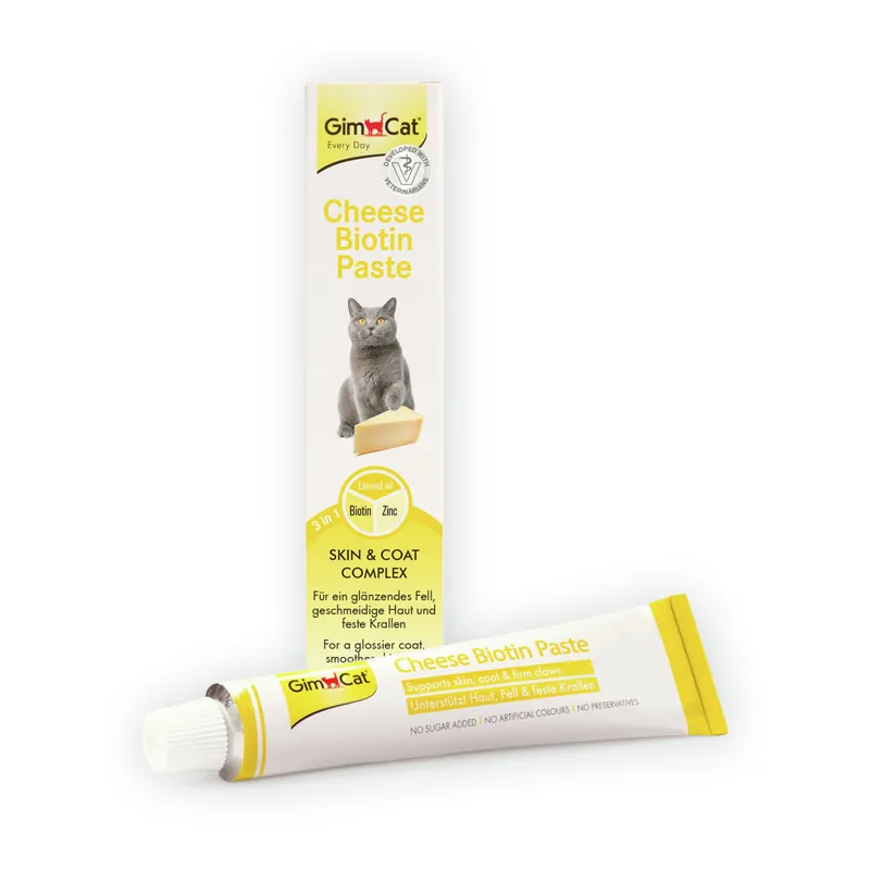 Rabatt GimCat Cheese Biotin Paste 100 g Katzensnack